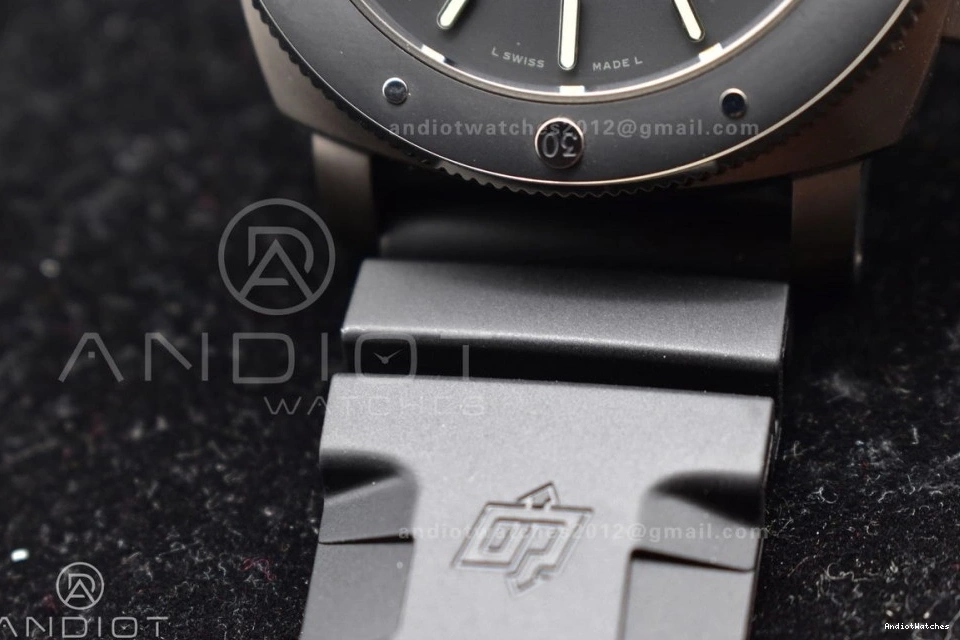 Strap 1003 O Clone V on Edition 1:1 Super Best P.9000 Black PAM389 Rubber BestValue VSF 0416